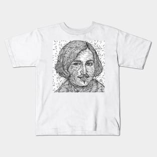 NIKOLAI GOGOL ink portrait Kids T-Shirt